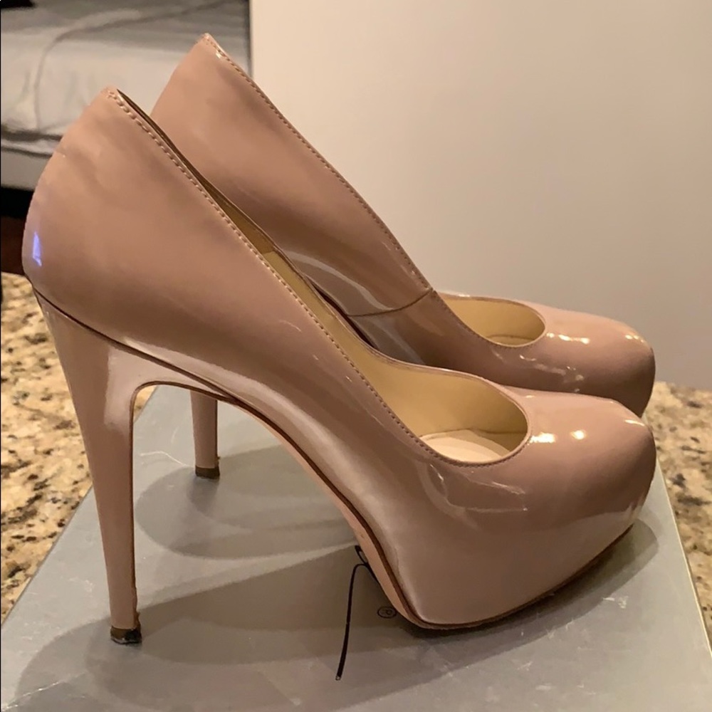 Brian Atwood “Maniac” Nude Pumps